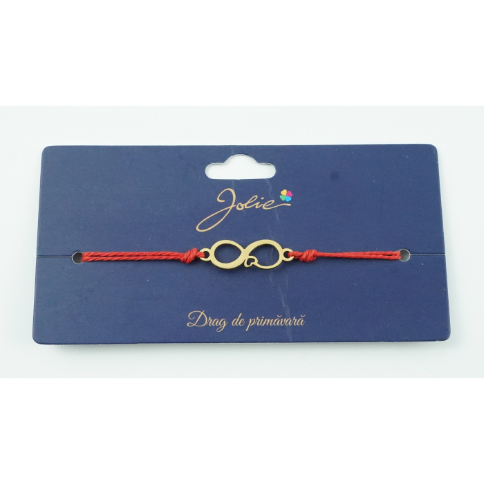 Bratara Aurie Inox Infinit cu Inima [2]