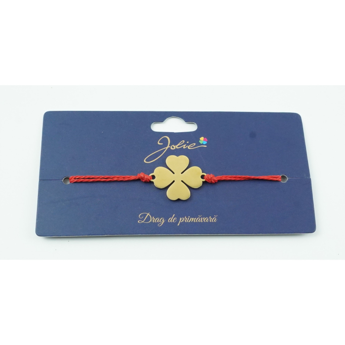 Bratara Aurie Inox Trifoi cu Patru Foi [2]