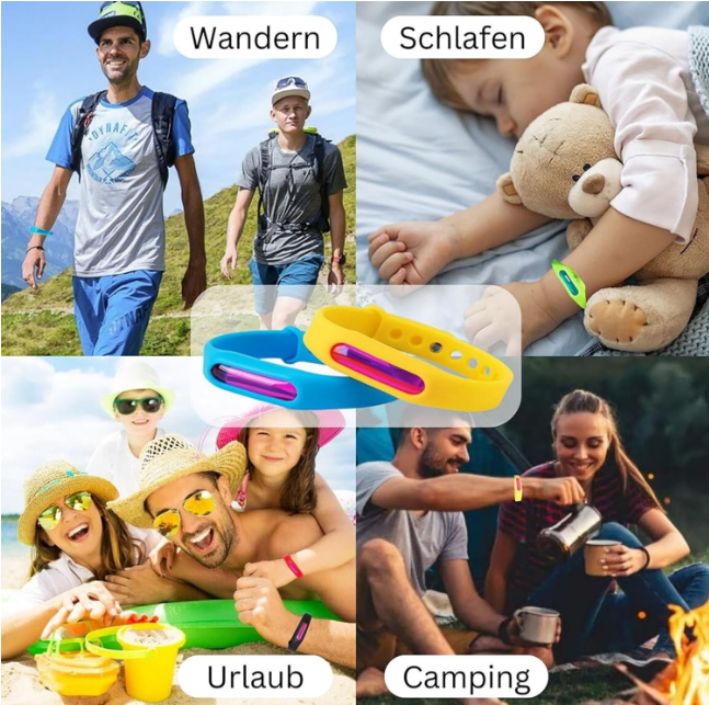 Bratara Antitantari si Insecte, Model pentru Copii, Efect Repelent pana la 300h cu Ulei Esential Natural [20]