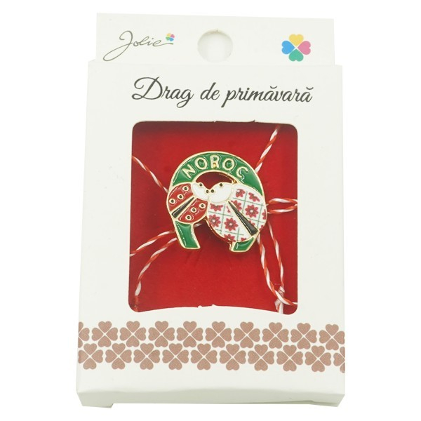 Brosa Mica in Cutie Jolie model Doua Buburuze in Potcoava (Noroc) [3]