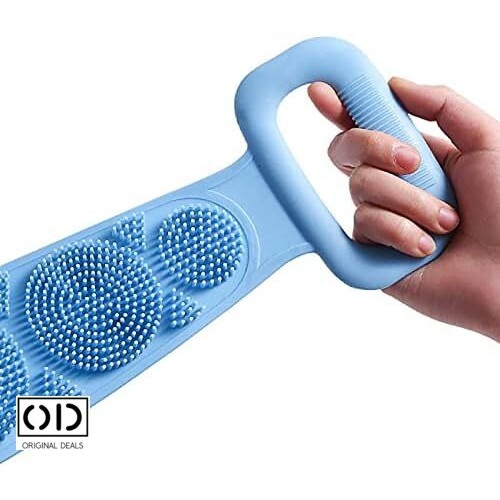 Burete de baie  Perie de baie pentru spalat pe corp Burete pentru spalat pe corp Burete pentru spalat pe spate Burete din silicon Perie pentru spalat pe spate Perie silicon pentru spalat pe spate [19]