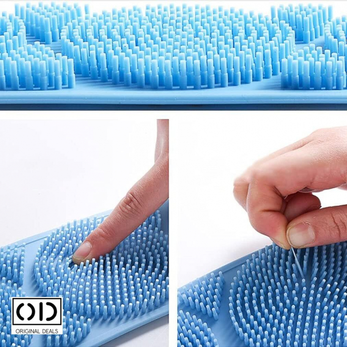Burete de baie  Perie de baie pentru spalat pe corp Burete pentru spalat pe corp Burete pentru spalat pe spate Burete din silicon Perie pentru spalat pe spate Perie silicon pentru spalat pe spate [11]