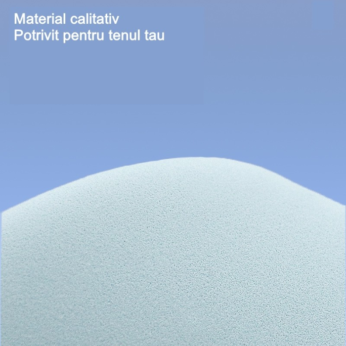 Burete de Machiaj Triunghi , Reutilizabili, Utilizare Umeda sau Uscata, 5.5 x 5.5 x 0.9 cm, Powder Puff, Albastru [2]