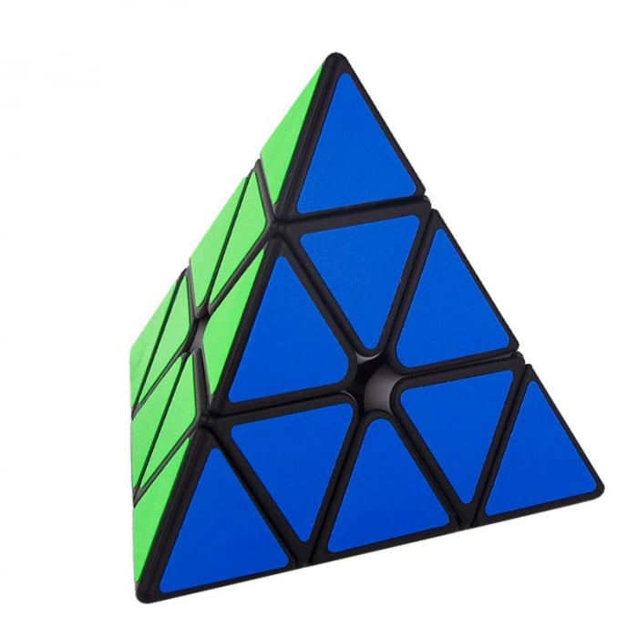 Piramida Magic Rubik, Jucarie Inteligenta Antistres, 4 Fete Multicolor [3]