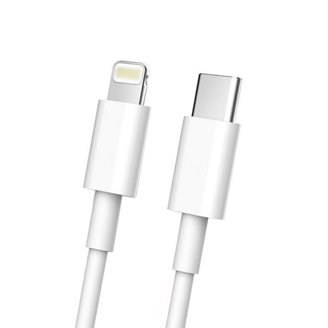 Cablu de date Fast Charge, , Power Delivery 27W, Compatibil cu iPhone, Port TYPE-C Lightning, Lungime 1 m, Alb [1]