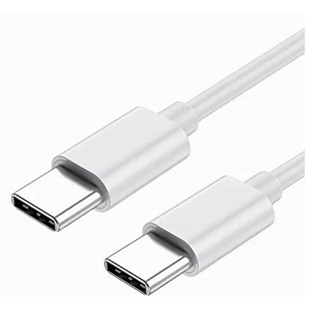 Cablu de date si Incarcare , Type-C la Type-C, lungime 1 m, alb [1]