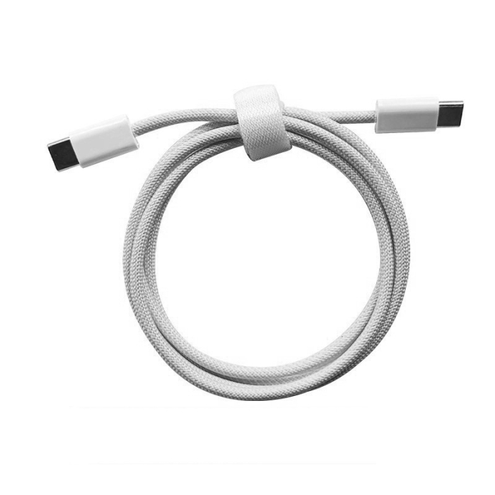 Cablu de Date Universal, , Incarcare Rapida, Type-C to Type-C Compatibil cu Telefon sau Tableta, Cablu de Incarcare Impletit din Nailon, 1 m, Gri [1]