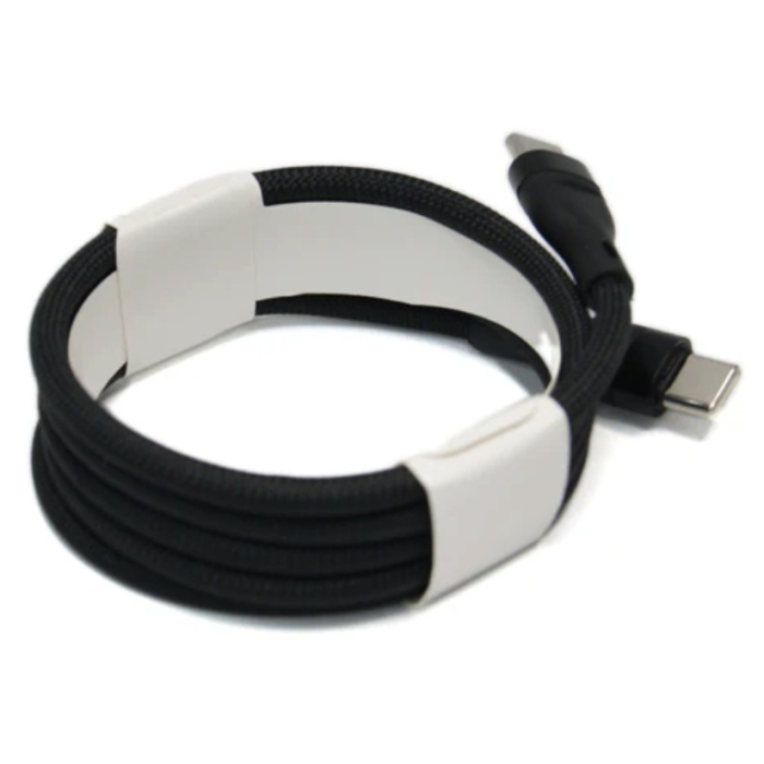 Cablu de Date Universal, , Incarcare Rapida, Type-C to Type-C Compatibil cu Telefon sau Tableta, Cablu de Incarcare Impletit din Nailon, 1 m, Negru [3]