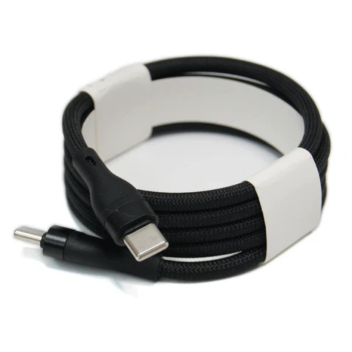 Cablu de Date Universal, , Incarcare Rapida, Type-C to Type-C Compatibil cu Telefon sau Tableta, Cablu de Incarcare Impletit din Nailon, 1 m, Negru [1]