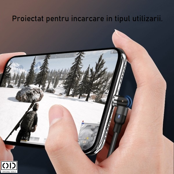 Cablu Incarcare telefon Incarcator telefon fast Charge Incarcator Ultra Charge Incarcator Rapid Incarcator pentru telefon si tableta Incarcator Rapid pentru telefon Calbu de Date telefon Incarcator [2]