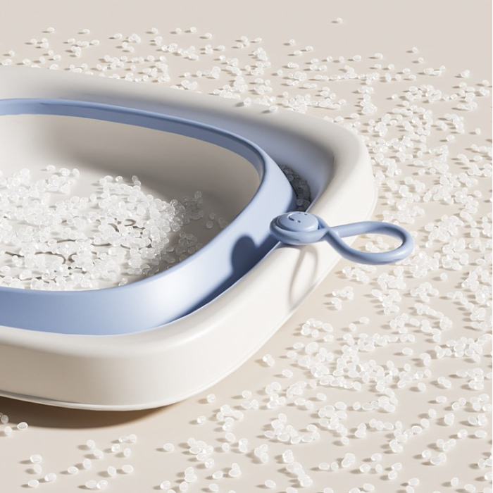 Cada Pliabila pentru Baie pentru Copii, , Cadita pentru Bebelusi, Model Patrat pentru Fundulet, Albastru, 32x27.5x3.7 cm, 4 L [5]