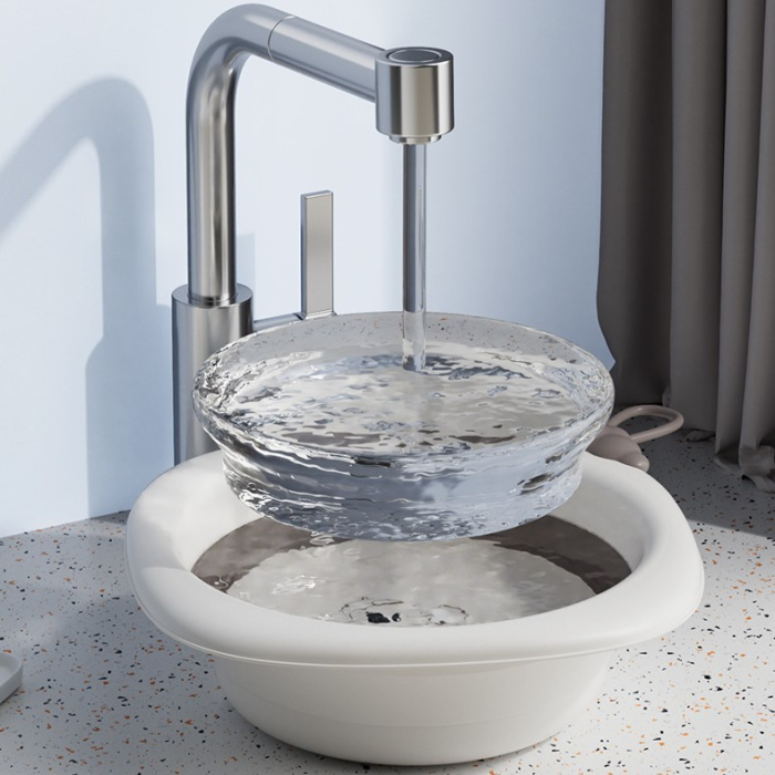 Cada Pliabila pentru Baie pentru Copii, , Cadita pentru Bebelusi, Model Romb Koala, Gri, 30x30x3.5 cm, 4L [8]