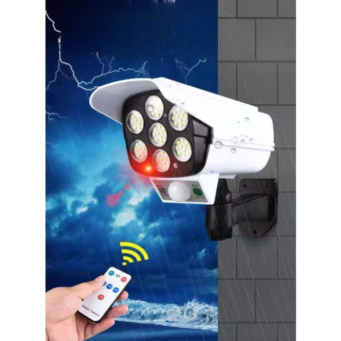 Camera de supraveghere falsa, incarcare solara, 77 LED-uri, senzor de miscare,  [9]