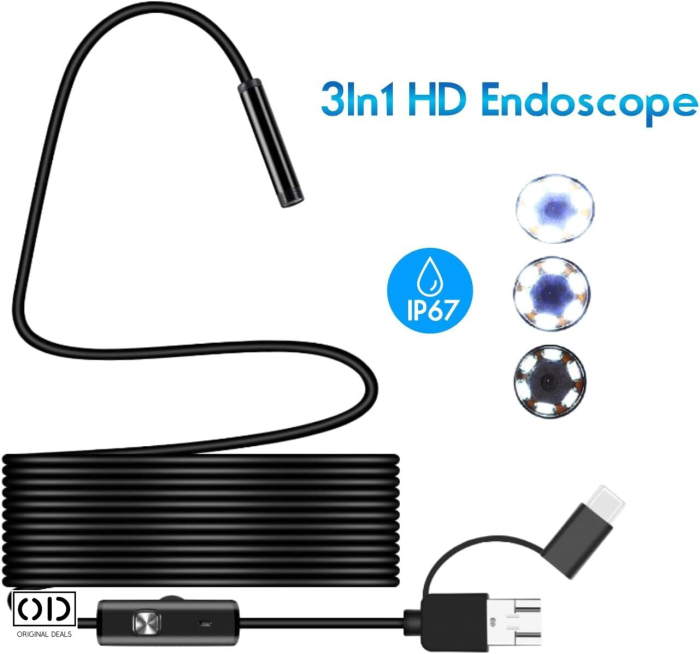  Camera Endoscop Android Full HD Inspectie Auto si Instalatii Original Deals  [15]