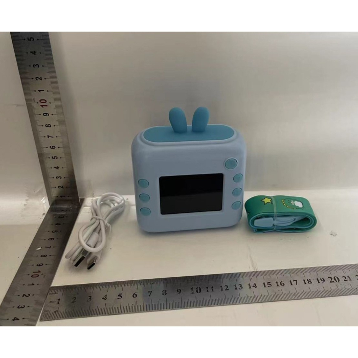 Camera Instantanee pentru Copii, , cu Functie de Printare, Cablu USB-C, Bluetooth, Compatibil iOS/Android, Imprimare APP, Model Iepure, Snur de Agatat Inclus, Albastru [5]