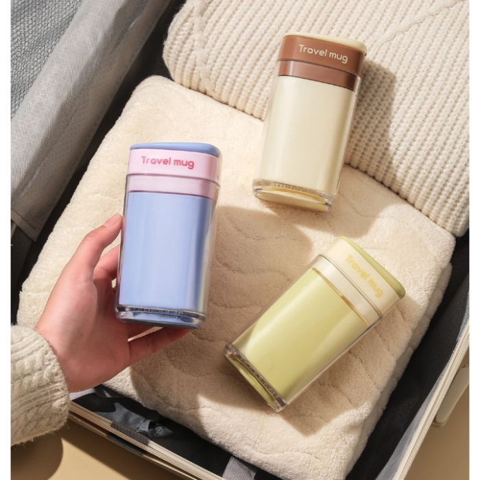 Cana Multifunctionala pentru Voiaj, , cu Functii de Depozitare si Suport Articole Igiena Dentara, 13 x 6.8 x 6 cm, Galben [4]