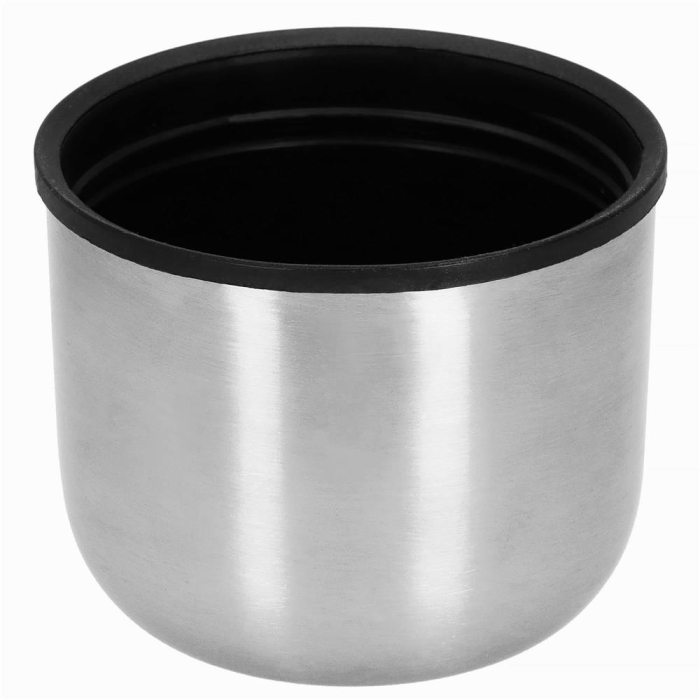 Cana termos cu pahar, perete din inox dublu izolat, 500ml, 24cm, argintiu [18]