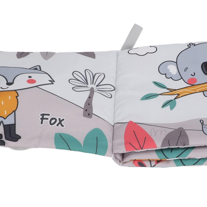 Carte Senzoriala, , pentru Bebelusi, 15x16x6 cm, cu Animalute, 3D, Cu Sunete si Fosnete, 0-3 Ani, Model Elefantel, Gri [2]