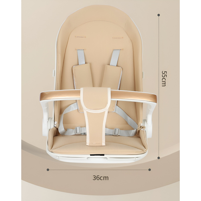 Carucior Sport 3in1, 6-36 Luni, Reversibil, Pliabil, Tavita pentru Masa, Pozitie de Somn, Centura de Siguranta, Roti 360, Suport Pahar, Copertina pentru Soare, 33x66x85cm, Alb Model Pisica [11]