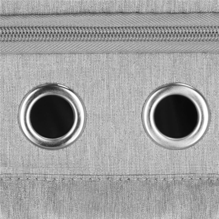 Carucior tip troller pentru transport animale, dublu cu 2 compartimente separate, maxim 22 kg, 55x34x26 cm, gri [18]