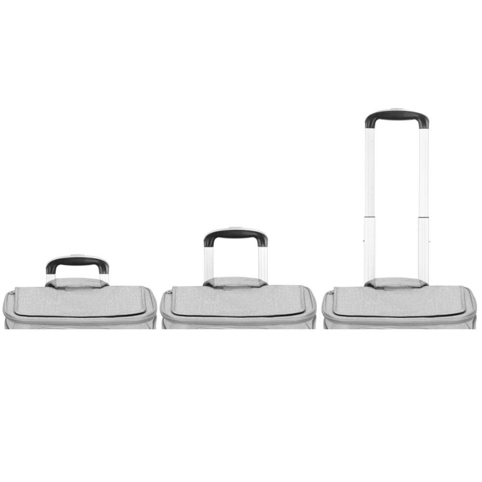 Carucior tip troller pentru transport animale, dublu cu 2 compartimente separate, maxim 22 kg, 55x34x26 cm, gri [15]