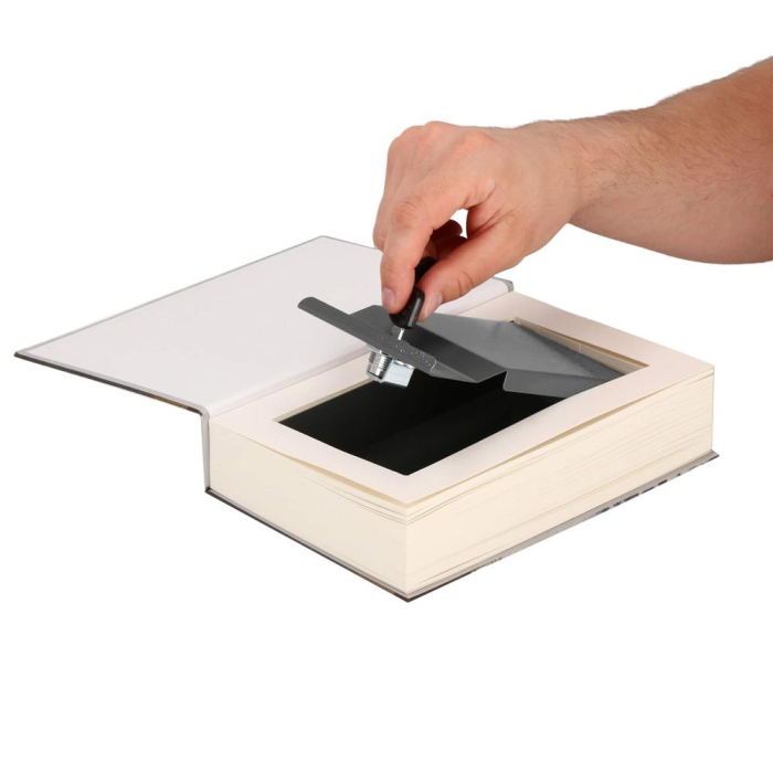 Caseta de valori, cutie metalica cu cheie, portabila, tip carte, London, 22x15.5x4.5 cm [5]