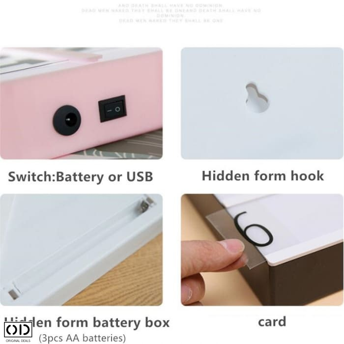 Caseta luminoasca cu caractere speciale Caseta luminoasa pentru mesaje Panou Iluminat cu mesaj anunt iluminat spatii comerciale decor pentru petreceri lampa de veghe pentru copii Mesaj Personalizat [12]