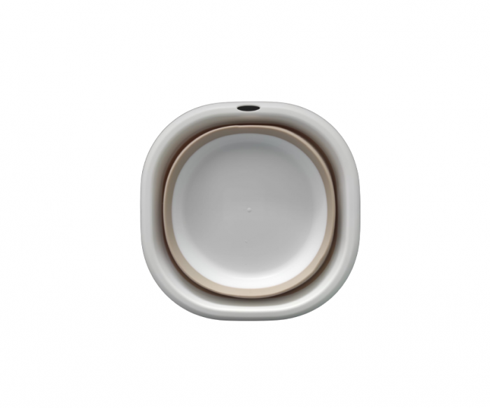 Castorn Pliabil Multifunctional din Silicon si PVC, 27cm, Alb, Premium [2]