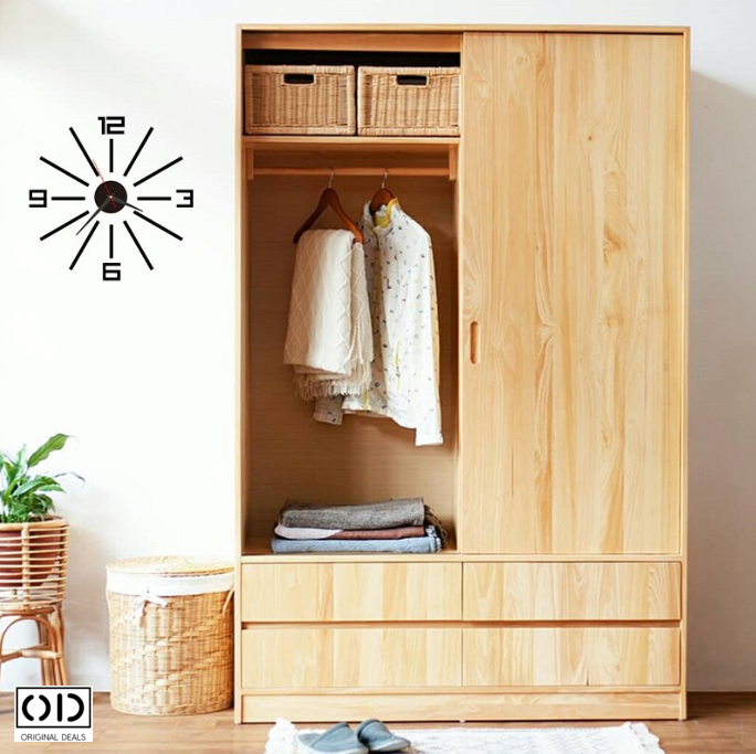 ceas perete 3d, ceas autoadeziv perete, ceas decorativ modern, ceas silentios fara ticait, ceas negru cu cifre Romane sau Arabe (3-6-9-12), ceas de perete design modern, ceas quartz perete, [8]