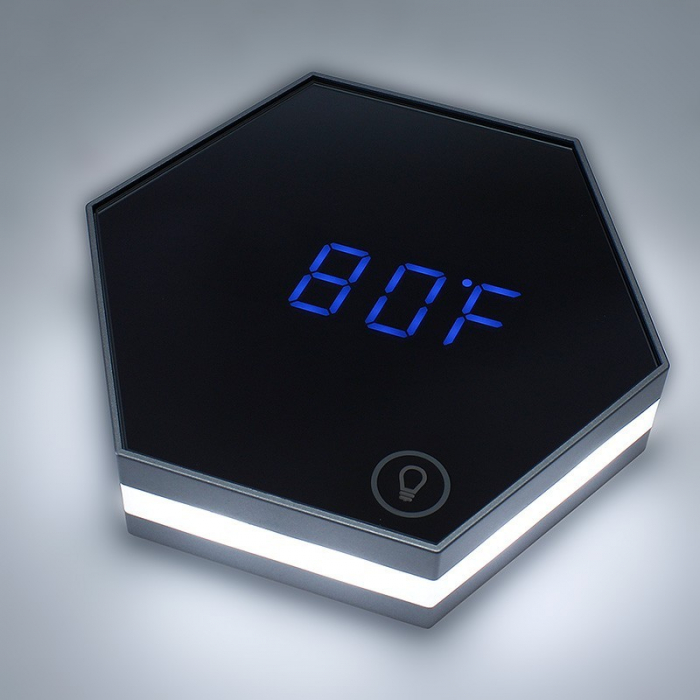 Ceas Digital cu Oglinda, Alarma, Termometru, Lumina de Veghe si Touch Screen [7]