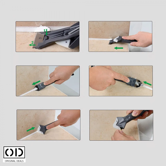 Spatula pentru silicon Aplicator silicon rosturi Racleta silicon Set pentru indepartare si pus silicon Razuitoare pentru silicon Spatule pentru aplicare silicon Aplicator nivelant silicon [23]