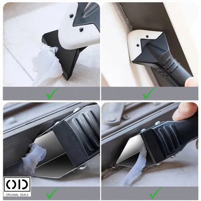 Spatula pentru silicon Aplicator silicon rosturi Racleta silicon Set pentru indepartare si pus silicon Razuitoare pentru silicon Spatule pentru aplicare silicon Aplicator nivelant silicon [3]