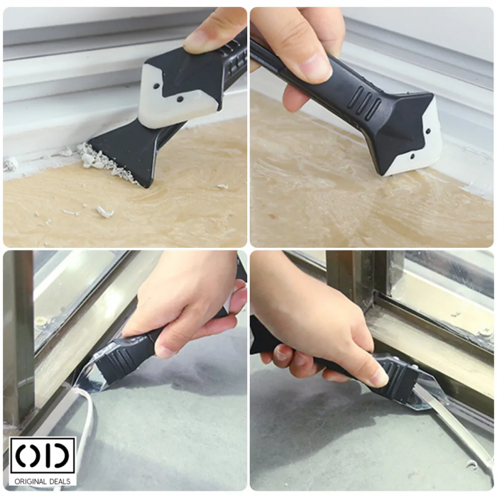 Spatula pentru silicon Aplicator silicon rosturi Racleta silicon Set pentru indepartare si pus silicon Razuitoare pentru silicon Spatule pentru aplicare silicon Aplicator nivelant silicon [8]