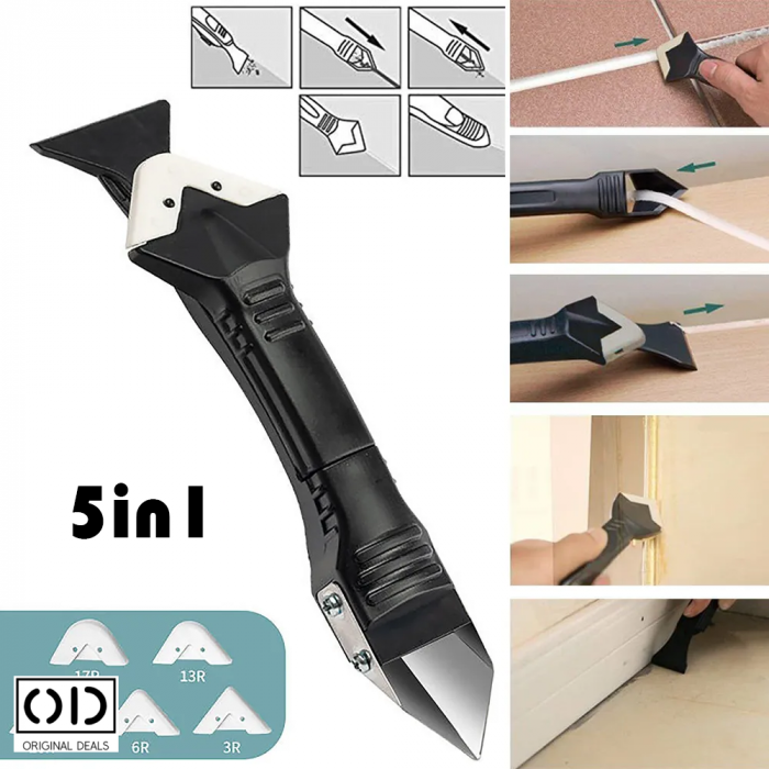 Spatula pentru silicon Aplicator silicon rosturi Racleta silicon Set pentru indepartare si pus silicon Razuitoare pentru silicon Spatule pentru aplicare silicon Aplicator nivelant silicon [2]