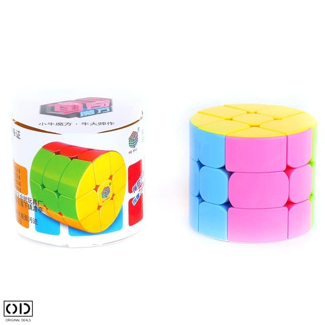 Cilindru Magic Rubik, Jucarie Inteligenta Antistres, 6 Fete Colorate, Premium PVC, Original Deals [4]