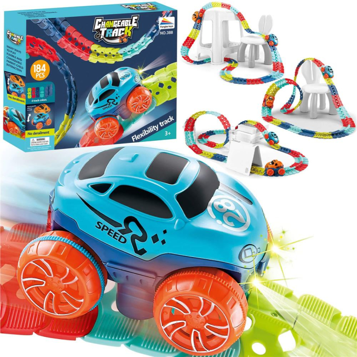 Circuit masinute Changeable Track, cu 184 de piese, pista configurabila [1]