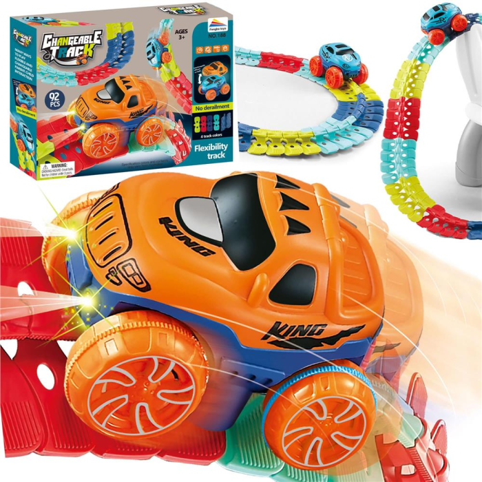 Circuit masinute Changeable Track, cu 92 de piese, pista configurabila [1]