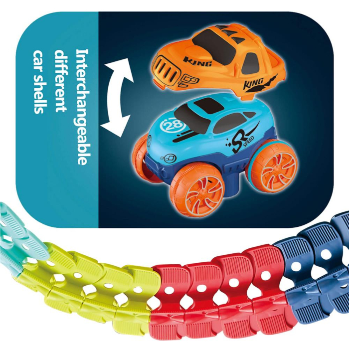 Circuit masinute Changeable Track, cu 92 de piese, pista configurabila [4]