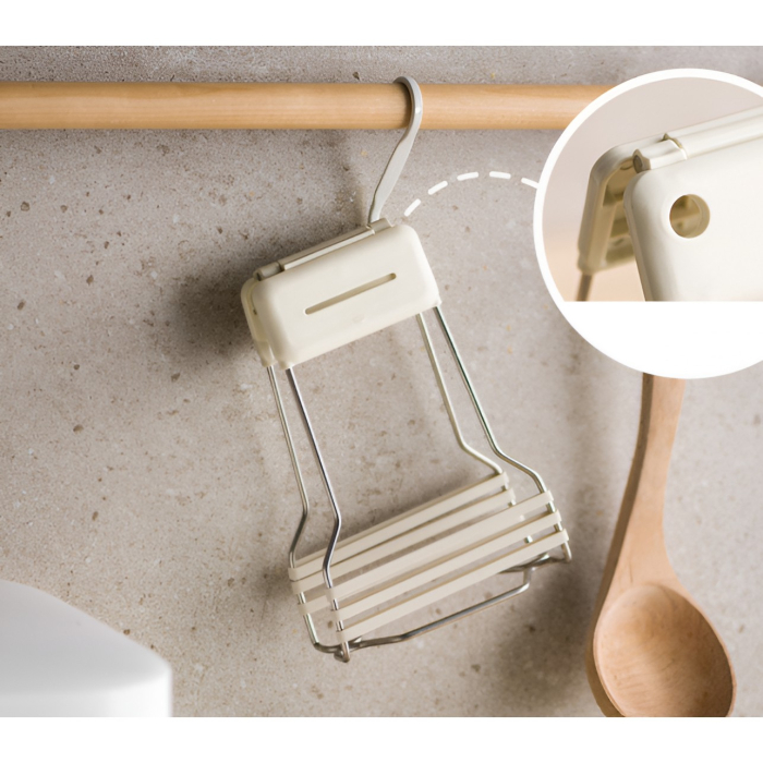 Clema pentru Boluri, , Anti-Alunecare, din Silicon, de Uz Casnic, Rezistent la Temperaturi Inalte, 17.6x11.5x5.15cm, Gri [3]