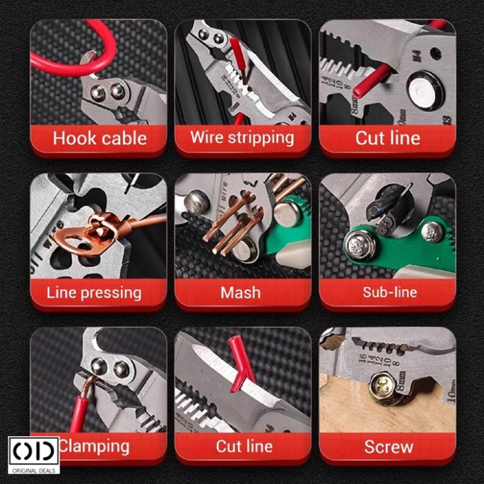 Cleste Multifunctional 18 Functii, Otel Galvanizat, Pliabil, Gri – ORIGINAL DEALS [16]