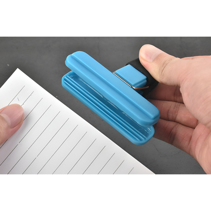 Cleste Multifunctional pentru Sigilarea Pungilor, , din Plastic, Mentine Alimentele Proaspete, 7x6.5 cm, Albastru [6]