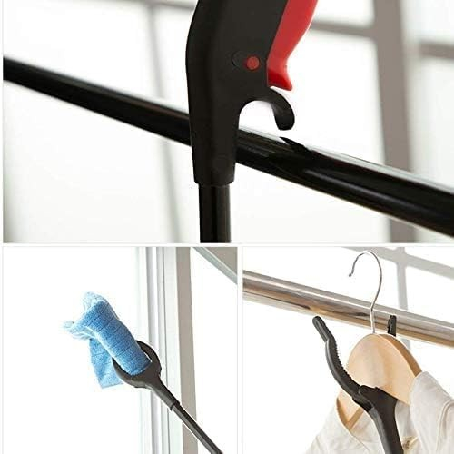 Cleste pentru Colectarea Deseurilor, , din Metal si Plastic, 60 cm, Fara Maini Murdare, Negru/Rosu [3]