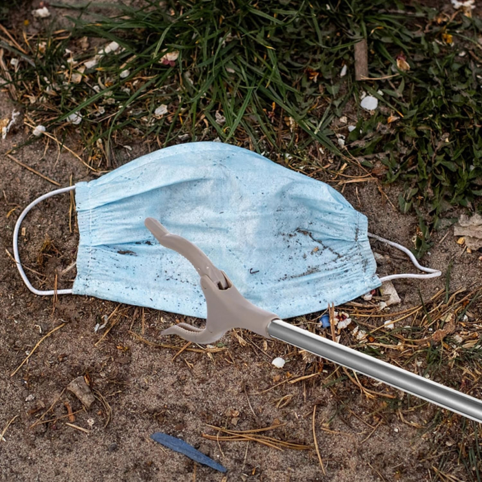 Cleste pentru Colectarea Deseurilor, , din Metal si Plastic, 96.5 cm, Fara Maini Murdare, Gri [5]