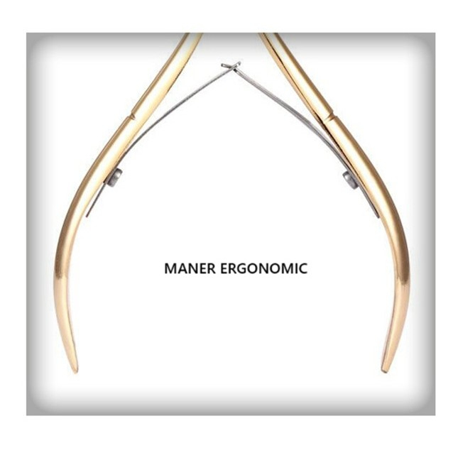 Cleste pentru Unghii si Cuticule, , din Otel Inoxidabil, Protectie Varf, 17 x 7 x 2 cm, Auriu [3]