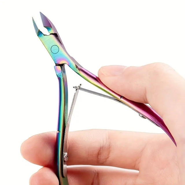 Cleste pentru Unghii si Cuticule, , din Otel Inoxidabil, Protectie Varf, 17 x 7 x 2 cm, Multicolor [5]