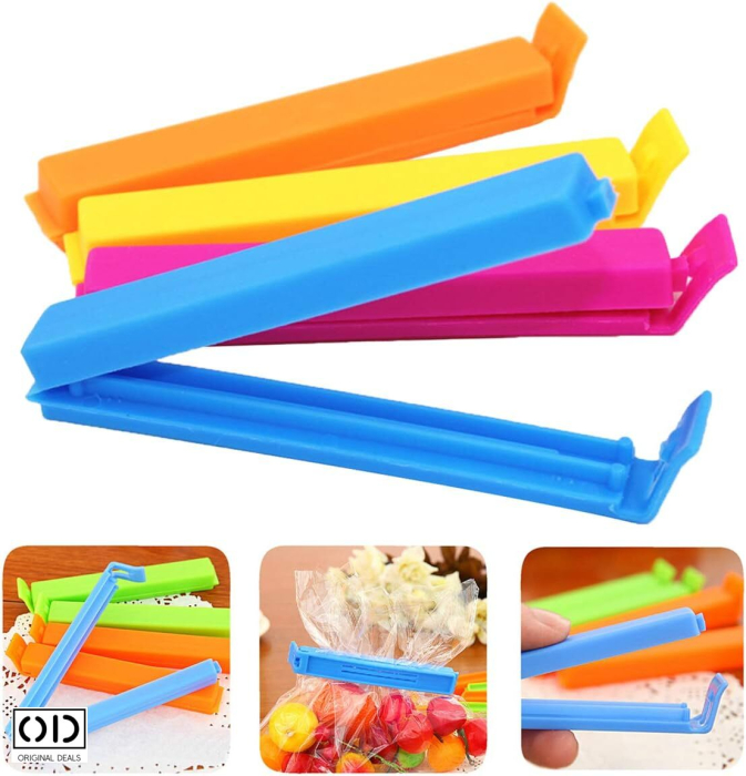 clips sigilat pungi alimentare original deals clipsuri pentru pungi pvc multicolor accesorii bucatarie clips sigilare pungi clips reutilizabil pentru alimente set 10 bucati clipsuri etansare pungi 11 cm clipsuri sigilare paine cafea snacks clipsuri multicolore pentru bucatarie accesorii depozitare pungi alimentare clipsuri eco friendly reutilizabile bucatarie clips pentru pungi calatorii picnic organizare [10]