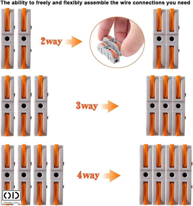 Conectori Electrice Rapizi 1 Cale – Set 50 Bucati – ORIGINAL DEALS [12]
