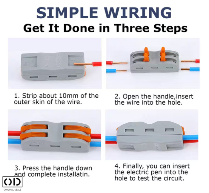 Conectori Electrice Rapizi 1 Cale – Set 50 Bucati – ORIGINAL DEALS [2]