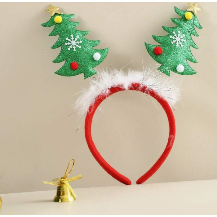 Coronita Decorativa, , Tema Craciun, 12 x 25 cm, Model Brazi de Craciun, Marime Universala, Multicolor [2]