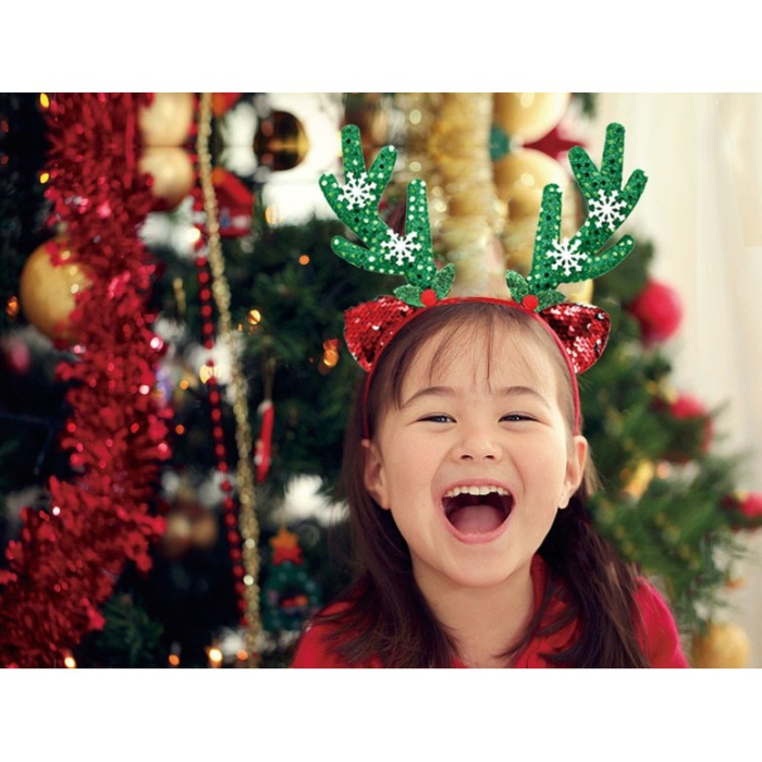 Coronita Decorativa, , Tema Craciun, 12 x 25 cm, Model Reni, Marime Universala, Multicolor [4]